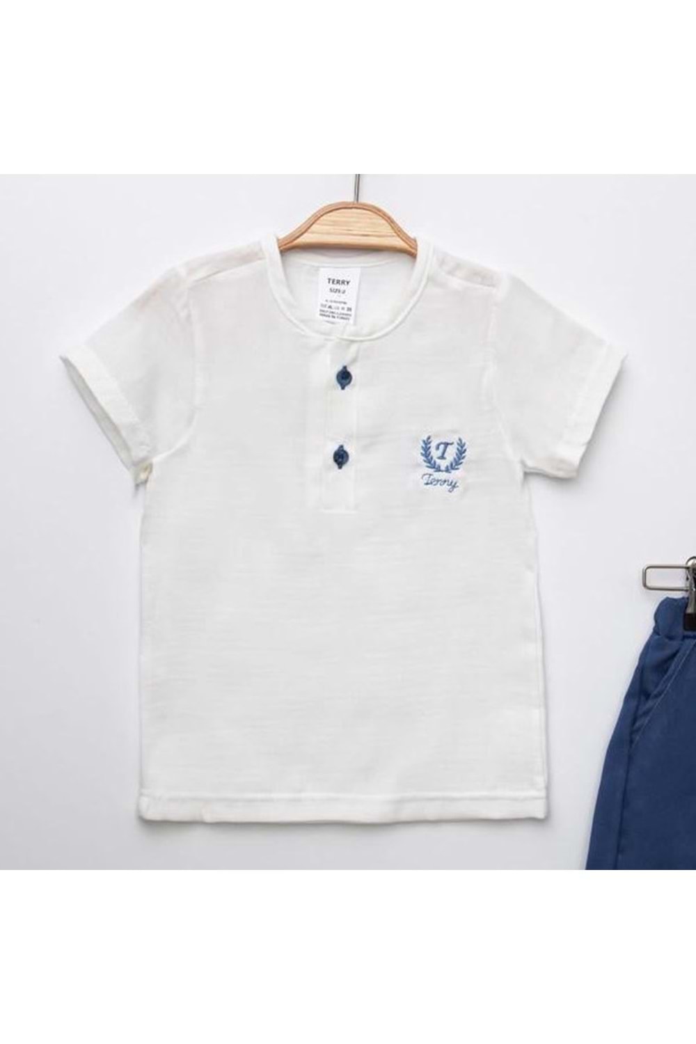 Sıfır Yaka Müslin Erkek Çocuk Takım MNK6389