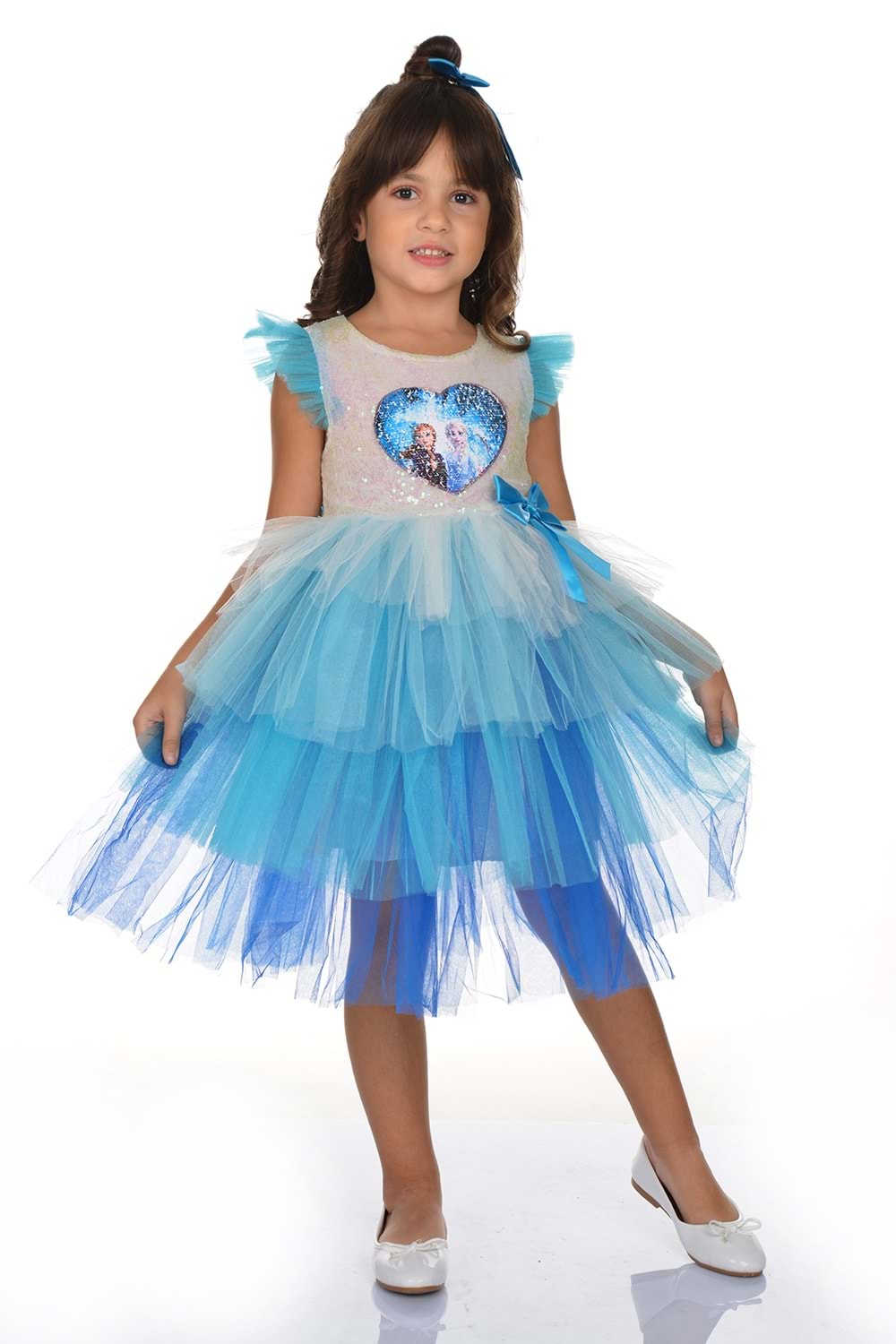 Pul Payetli Tütü Parti Elbisesi