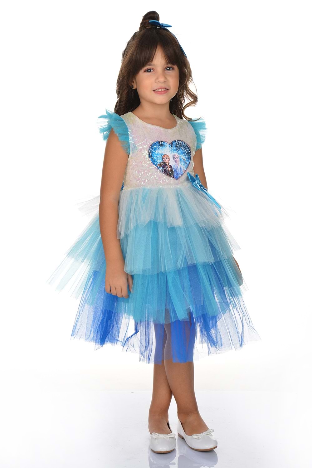 Pul Payetli Tütü Parti Elbisesi