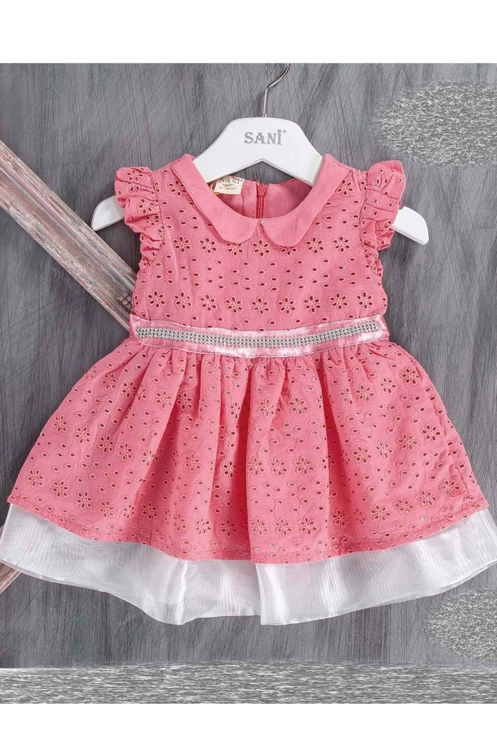 Sani Nakışlı Brode İşlemeli Elbise