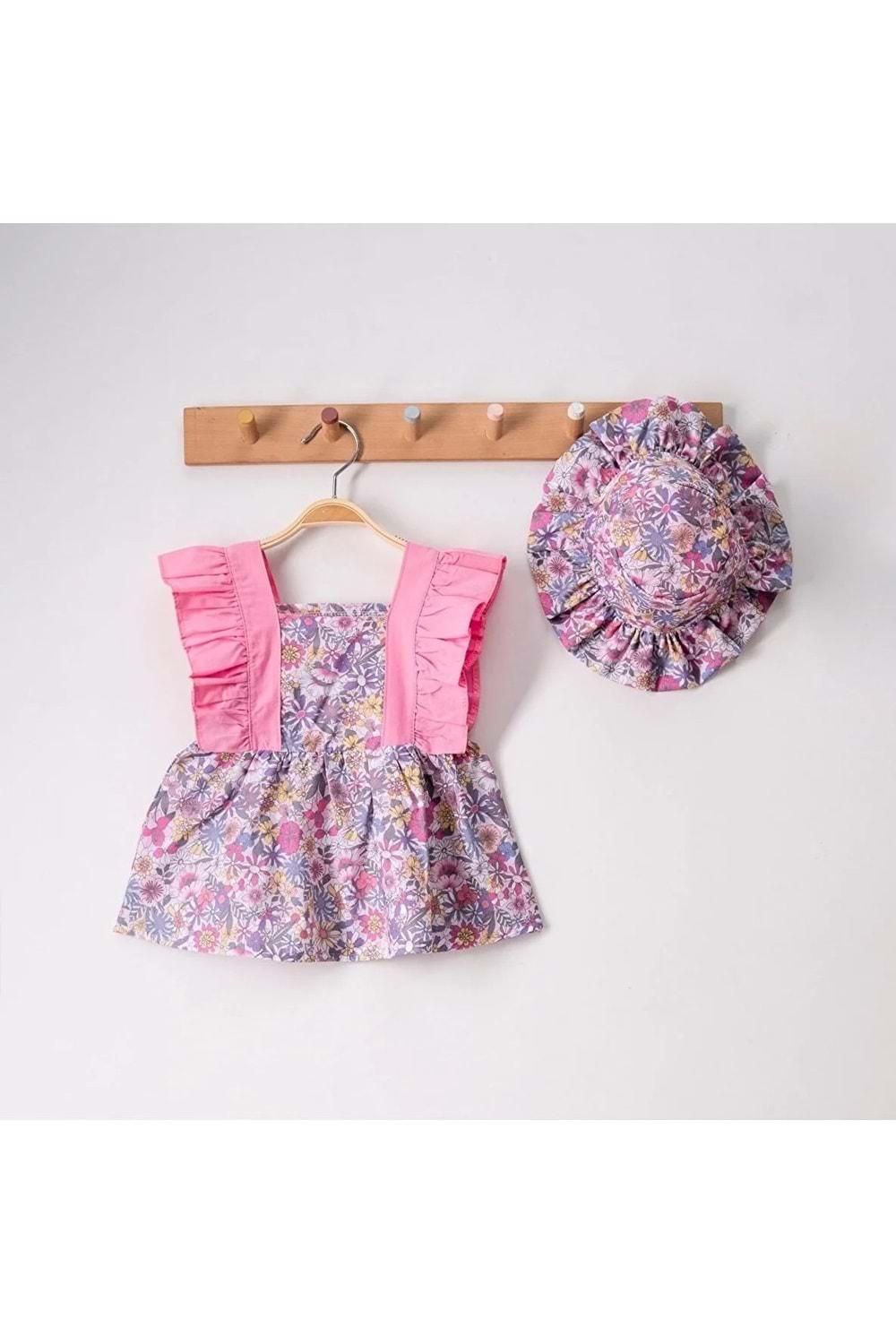 Kız Bebek Pamuklu Çıtır Bebek Elbise TF7313