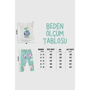 Kız Çocuk Fırfır Kollu Taytlı Takım Mnk0528