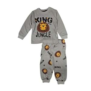 Baskılı İkiiplik Erkek Pijama Takım MNK0603