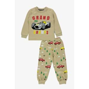 Baskılı İkiiplik Erkek Pijama Takım MNK0603