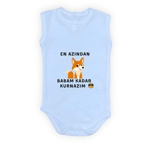 En Azından Babam Kadar Kurnazım Bebek Çıtçıtlı Body MNK0628