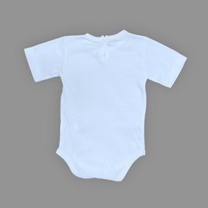 Baskılı Şef Kedi Bebek Çıtçıtlı Body - MNK0657-BEBE MAVİ-1 YAŞ