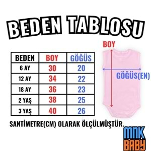 Baskılı Kalpli Fincan Kedi Bebek Çıtçıtlı Body - MNK0663-BEBE MAVİ-6 AY