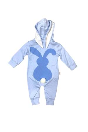 Mavi Tavşan Kostüm Bebek Tulum
