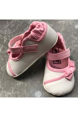 Funny Baby Beyaz Deri Kız Babet Ayakkabı