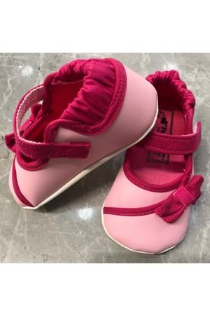 Funny Baby Pembe Deri Kız Babet Ayakkabı