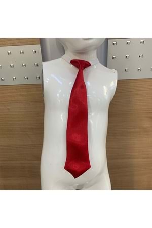 Kırmızı Saten Çocuk Kravat