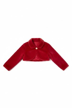 Pelüş Uzun Kol Kız Çocuk Bolerosu M00681
