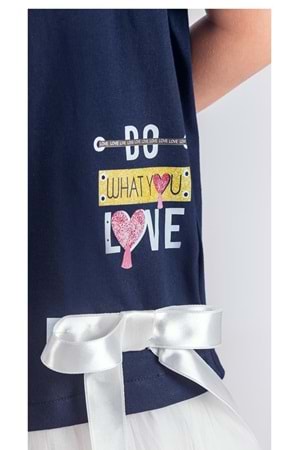 Tütü Etekli Yazlık Penye Kız Çocuk Spor Elbise M00703