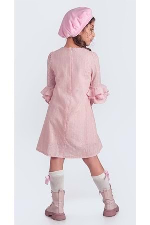 Miss Clarice Kız Çocuk Fransız Bere, Çanta, Çorap Ve Elbise Takım M00704