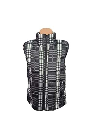 Erkek Çocuk Kapüşonsuz Cepli Trend Şişme Yelek M00708