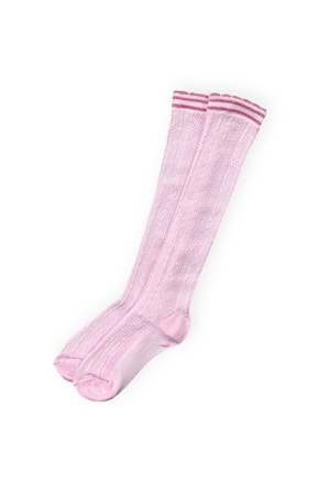 Kız Çocuk Desenli Diz Altı Çorap M00709