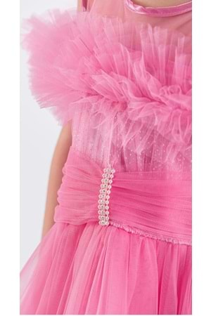 Uzun Etek Kız Çocuk Robası Şifon Abiye M00723