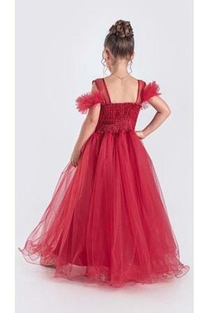 Uzun Etek Kız Çocuk Robası Şifon Abiye M00723