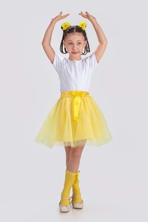 Gökkuşağı Tütülü Kız Çocuk Parti Etek M00727