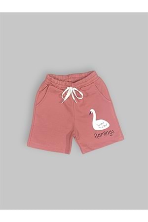 Baskılı Kız Çocuk Tişört Şort Takım M00730