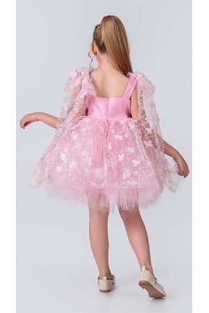 Çiçek Brode Desen İmeros Kız Abiye M00736