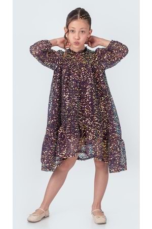 Likio Vintage Payet Kız Çocuk Abiye M00739