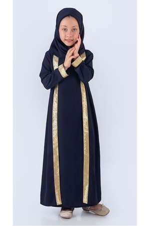 Medine İpek Kumaş Eşarplı Tesettür Namaz Elbise M00742