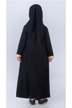 Medine İpek Kumaş Eşarplı Tesettür Namaz Elbise M00742