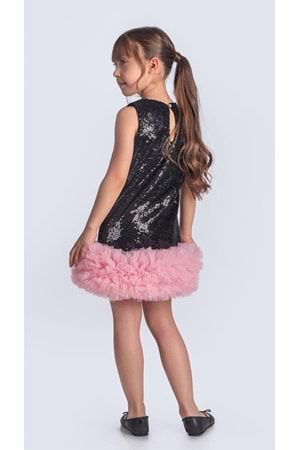 Pul Payet İfestos Taçlı Tütü Çocuk Özel Gün Abiye M00743