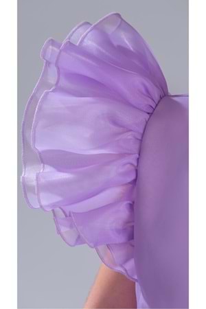 Kız Çocuk Kuyruklu , Taçlı Vragia Abiye Elbise M00745