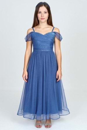 Dilina Kız Çocuk Şifon Abiye M00747