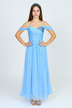 Dilina Kız Çocuk Şifon Abiye M00747