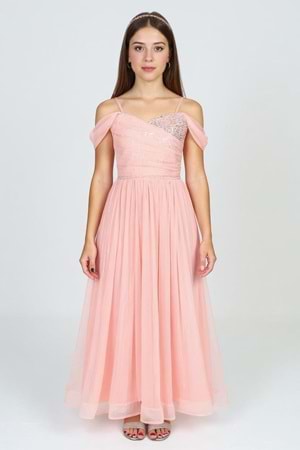 Dilina Kız Çocuk Şifon Abiye M00747