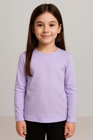 Unisex Çocuk Bisiklet Yaka Uzun Kollu Okul Badi M00748