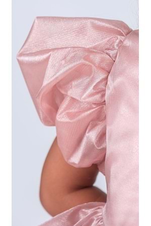 Kız Çocuk Eklenebilir Kuyruk Detaylı, Taçlı Aspendos Abiye Elbise M00758