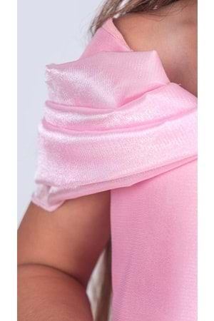 Kız Çocuk Düşük Omuz Detaylı Işıltılı Prenses Elbisesi M00760