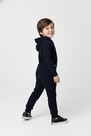 Erkek Çocuk Fermuar Kapamalı Kapüşonlu Mevsimlik Eşofman Takımı M00765