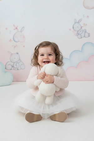 Triko Bolerolu Kız Bebek Elbise M00770