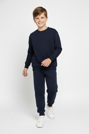 Basic Cepli Kız-Erkek Mevsimlik Çocuk Eşofman Takımı M00776