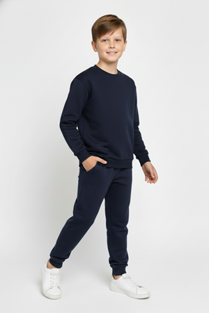 Basic Cepli Kız-Erkek Mevsimlik Çocuk Eşofman Takımı M00776