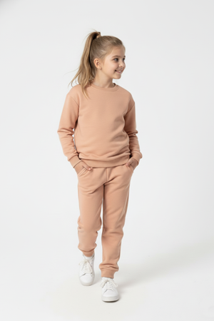 Basic Cepli Kız-Erkek Mevsimlik Çocuk Eşofman Takımı M00776