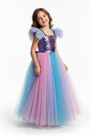 Denizkızı Kız Çocuk Elbise M00777