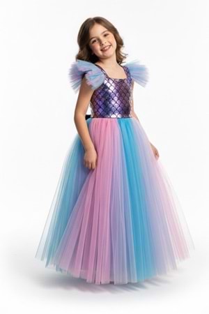 Denizkızı Kız Çocuk Elbise M00777