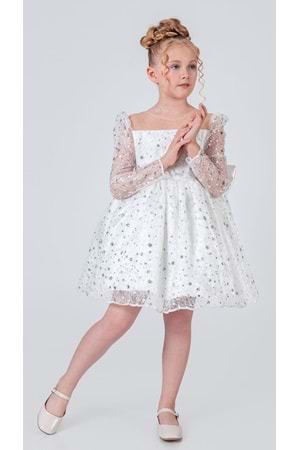 Ruche Lipa Kız Çocuk Abiye M00783