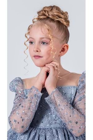 Ruche Lipa Kız Çocuk Abiye M00783