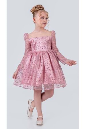 Ruche Lipa Kız Çocuk Abiye M00783