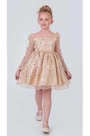 Ruche Lipa Kız Çocuk Abiye M00783