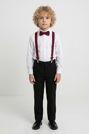 Beyaz Gömlekli Erkek Çocuk Takım M00787