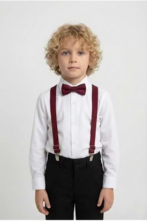 Beyaz Gömlekli Erkek Çocuk Takım M00787