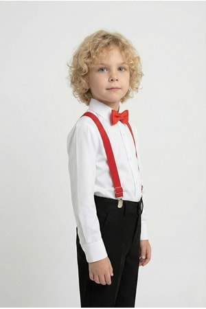 Beyaz Gömlekli Erkek Çocuk Takım M00787